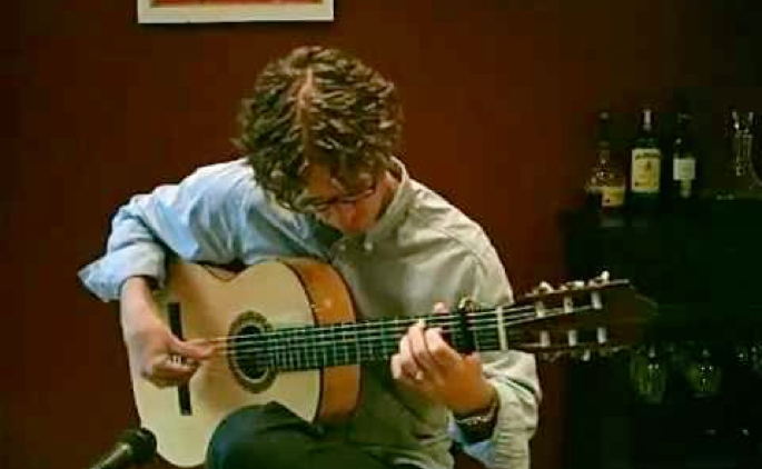 Video preview image of flamenco guitar player