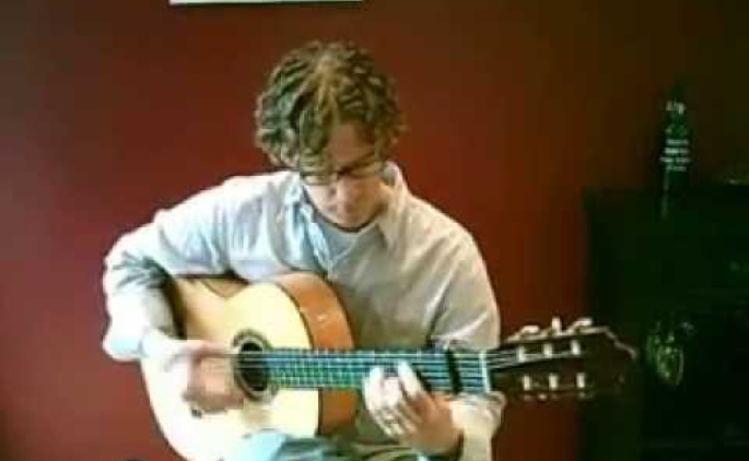 Video preview image of flamenco guitar player